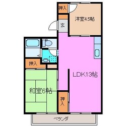 津駅 徒歩17分 2階の物件間取画像